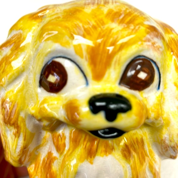 Vintage 6” ceramic hand painted Pekingese shaped planter made in Japan - Picture 10 of 10